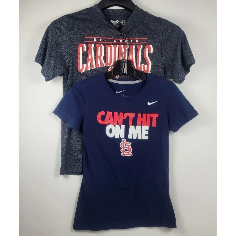 Nike T-Shirt Can't Hit On Me & Concept Sport St. Louis Cardinals‎ Womens Small
